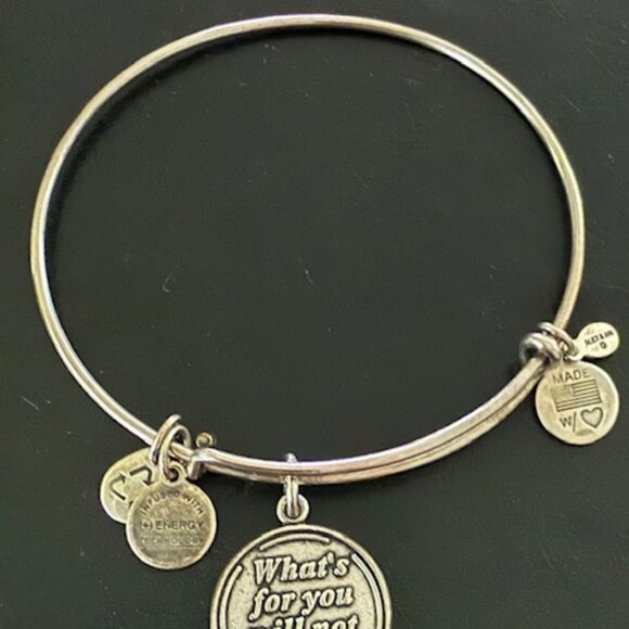 ALEX & ANI silver What’s For You Will Not Pass bracelet - Picture 2 of 2